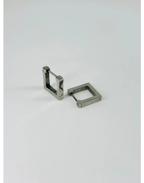 Rodyum   Çelik Erkek Küpe Çap (9 Mm) Kalınlık (3 Mm) - Ekp0022