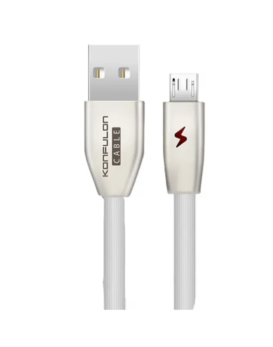 S53 Led Işıklı Micro Usb Kablo 1m 3a - Beyaz