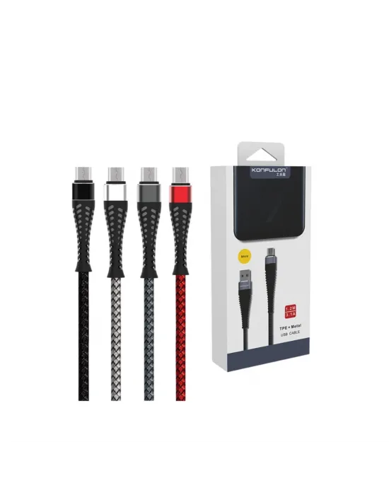 S61 Micro Usb Kablo 1.2m 2.1a - Siyah