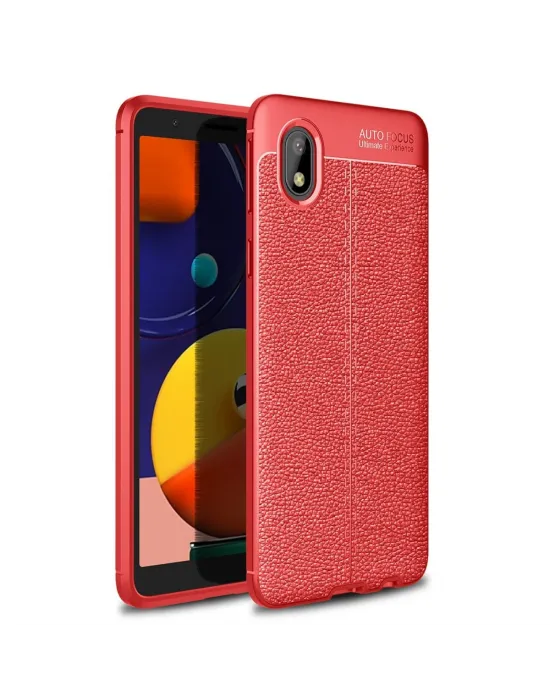 Samsung Galaxy A01 Core Kılıf Auto Focus Kapak - Kırmızı