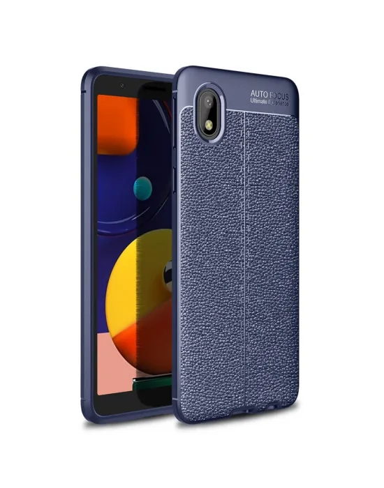 Samsung Galaxy A01 Core Kılıf Auto Focus Kapak - Lacivert
