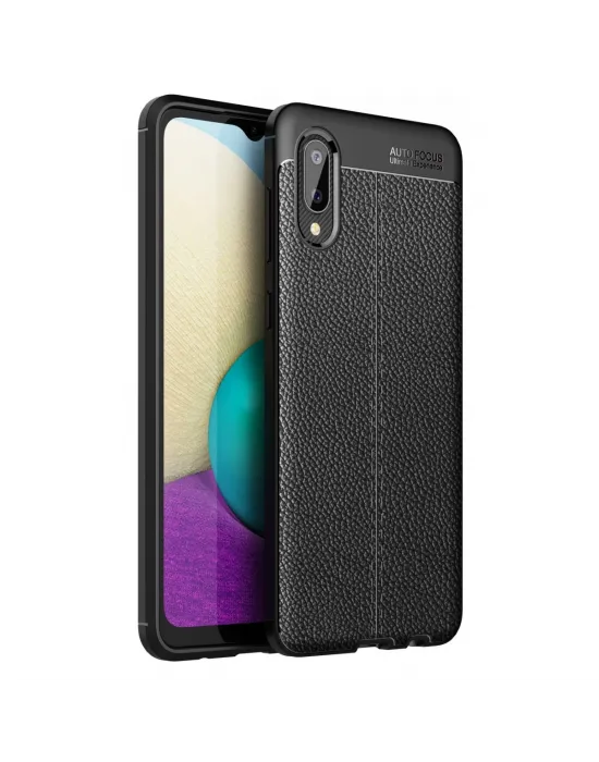 Samsung Galaxy A02 Kılıf Auto Focus Kapak - Siyah
