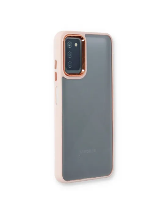 Samsung Galaxy A03s Kılıf Dora Kapak - Pudra