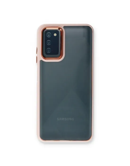 Samsung Galaxy A03s Kılıf Dora Kapak - Pudra