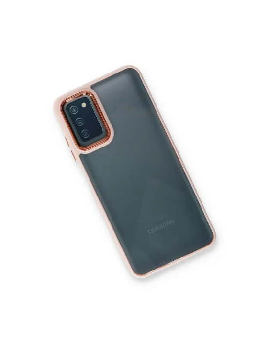 Samsung Galaxy A03s Kılıf Dora Kapak - Pudra