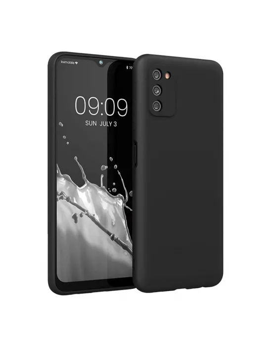 Samsung Galaxy A03s Kılıf First Silikon - Siyah