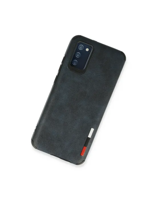 Samsung Galaxy A03s Kılıf Loop Deri Silikon - Lacivert