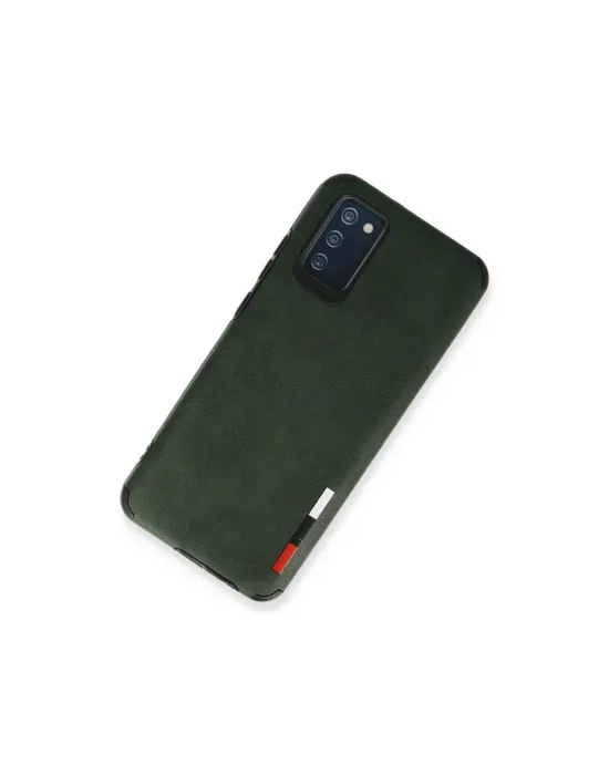 Samsung Galaxy A03s Kılıf Loop Deri Silikon - Yeşil