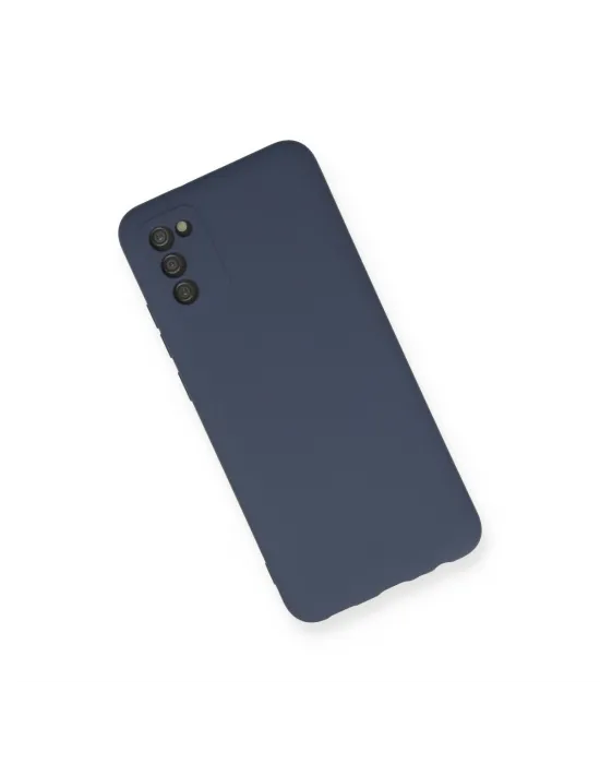 Samsung Galaxy A03s Kılıf Nano İçi Kadife Silikon - Gri