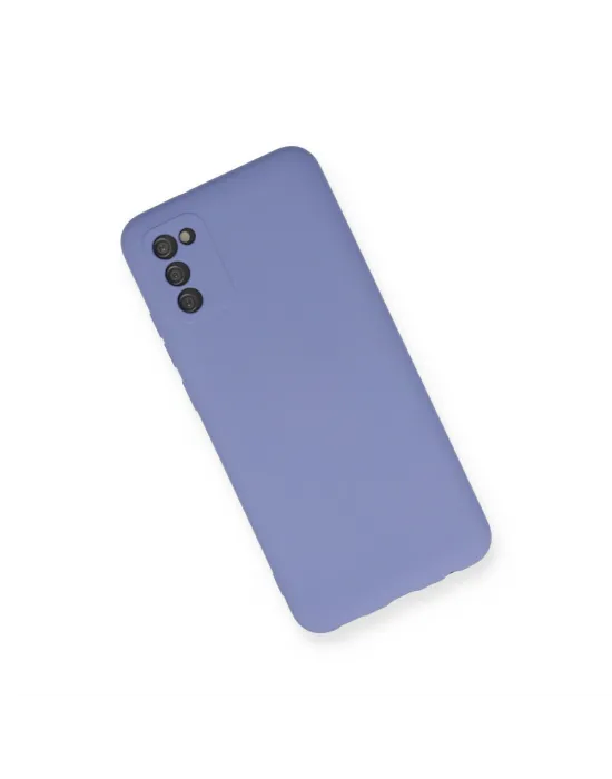 Samsung Galaxy A03s Kılıf Nano İçi Kadife Silikon - Lila