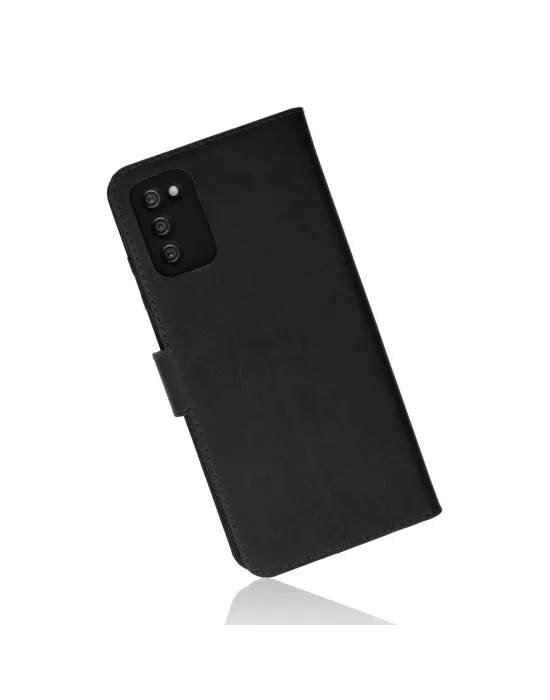 Samsung Galaxy A03s Kılıf Trend S Plus Kapaklı Kılıf - Siyah