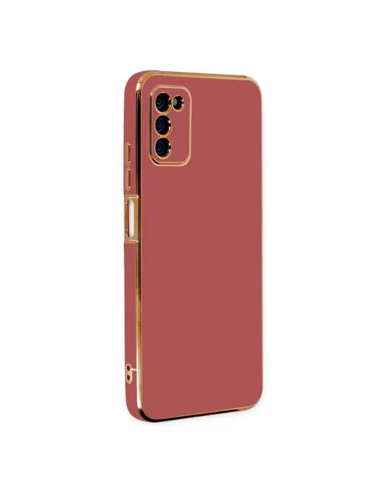 Samsung Galaxy A03s Kılıf Volet Silikon - Kırmızı