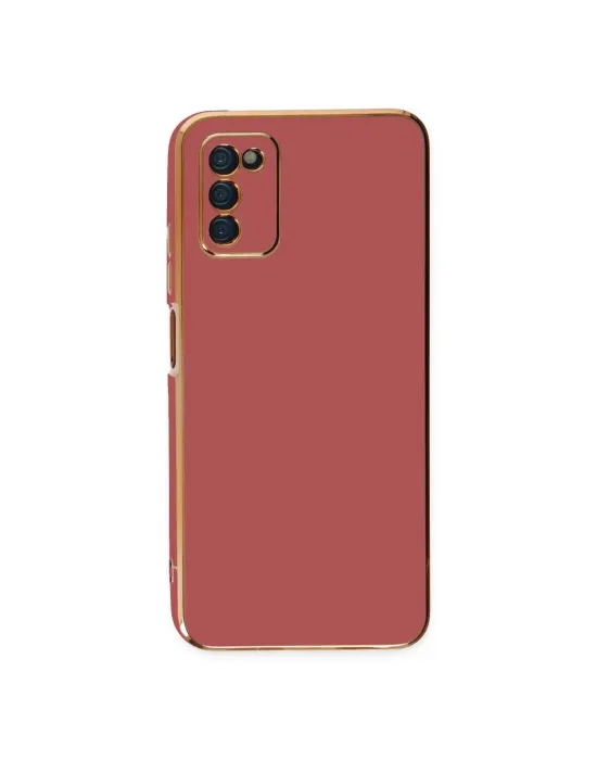 Samsung Galaxy A03s Kılıf Volet Silikon - Kırmızı