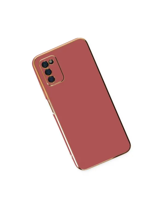 Samsung Galaxy A03s Kılıf Volet Silikon - Kırmızı