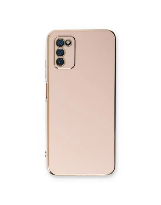Samsung Galaxy A03s Kılıf Volet Silikon - Pembe