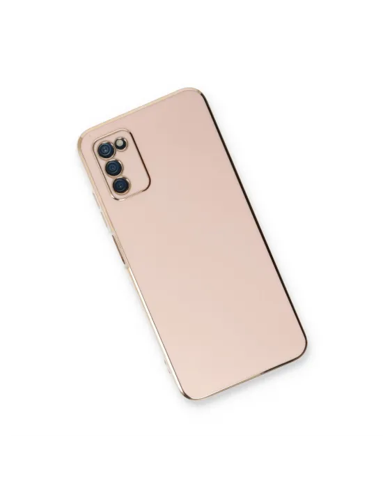 Samsung Galaxy A03s Kılıf Volet Silikon - Pembe