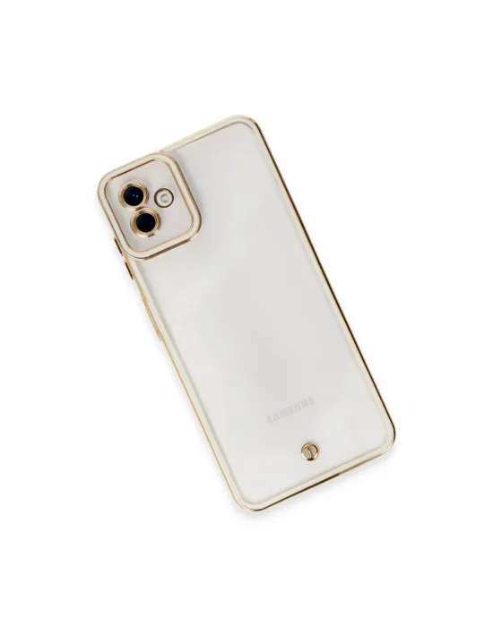 Samsung Galaxy A04 Kılıf Liva Lens Silikon - Beyaz