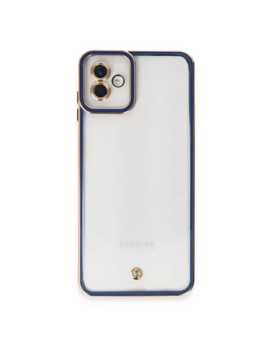 Samsung Galaxy A04 Kılıf Liva Lens Silikon - Mavi