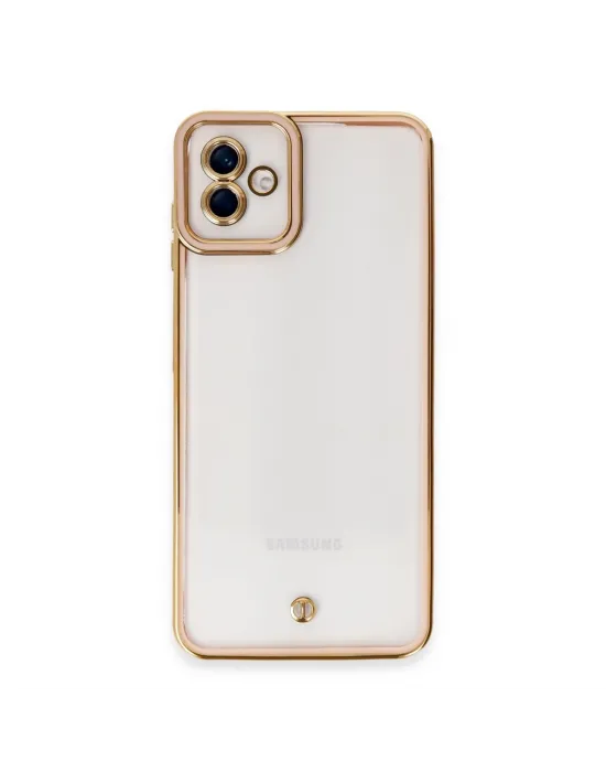 Samsung Galaxy A04 Kılıf Liva Lens Silikon - Rose