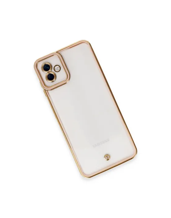 Samsung Galaxy A04 Kılıf Liva Lens Silikon - Rose