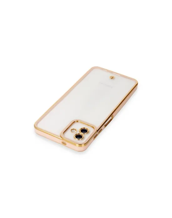 Samsung Galaxy A04 Kılıf Liva Lens Silikon - Rose
