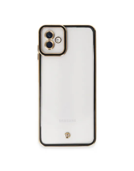 Samsung Galaxy A04 Kılıf Liva Lens Silikon - Siyah