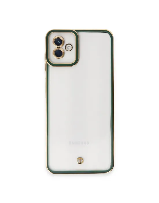 Samsung Galaxy A04 Kılıf Liva Lens Silikon - Yeşil