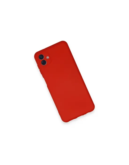 Samsung Galaxy A04 Kılıf Nano İçi Kadife Silikon - Kırmızı