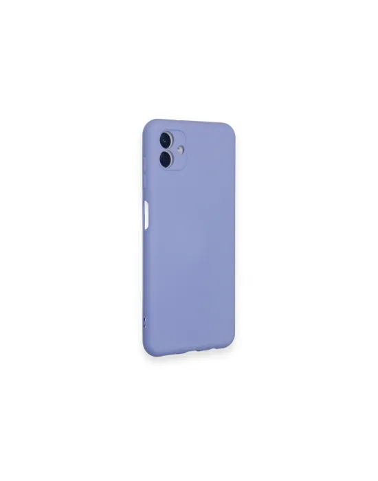 Samsung Galaxy A04 Kılıf Nano İçi Kadife Silikon - Lila