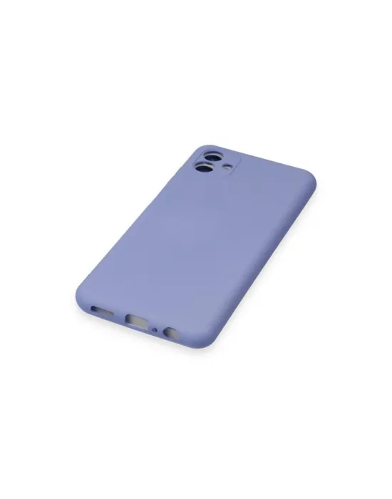 Samsung Galaxy A04 Kılıf Nano İçi Kadife Silikon - Lila