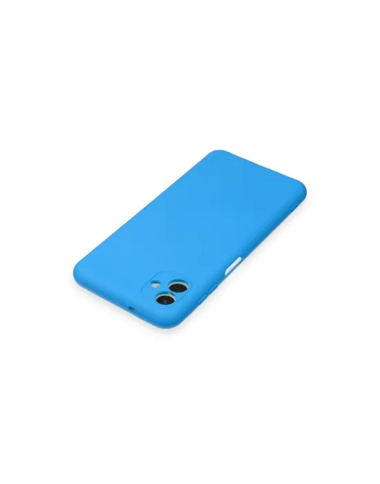 Samsung Galaxy A04 Kılıf Nano İçi Kadife Silikon - Mavi