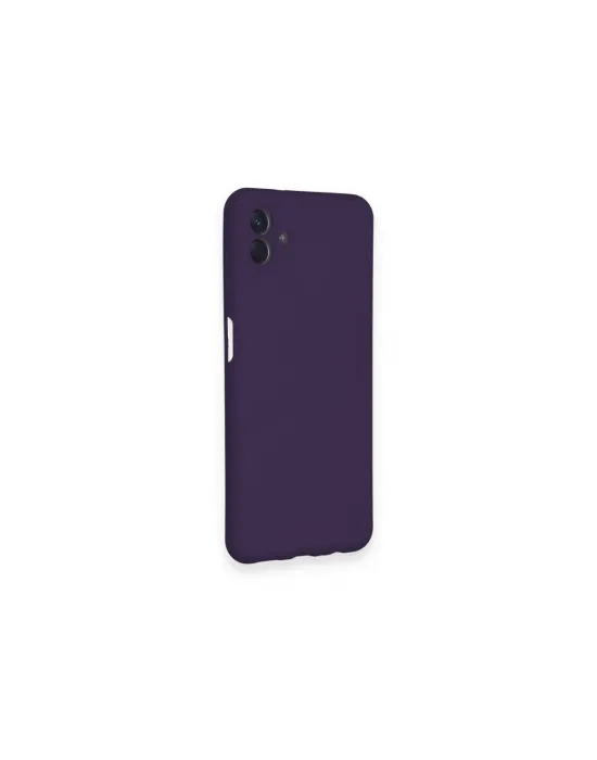 Samsung Galaxy A04 Kılıf Nano İçi Kadife Silikon - Mor