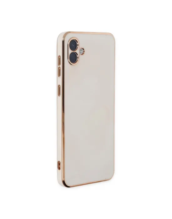 Samsung Galaxy A04 Kılıf Volet Silikon - Beyaz