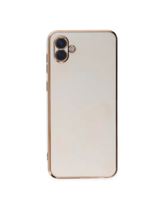 Samsung Galaxy A04 Kılıf Volet Silikon - Beyaz
