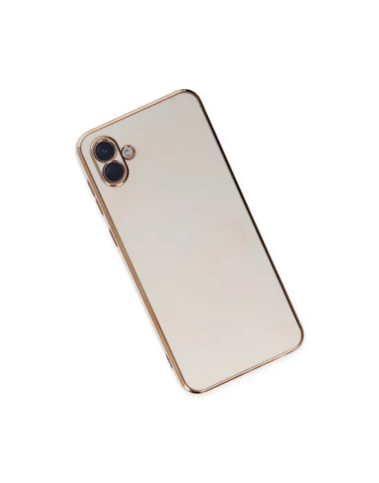 Samsung Galaxy A04 Kılıf Volet Silikon - Beyaz