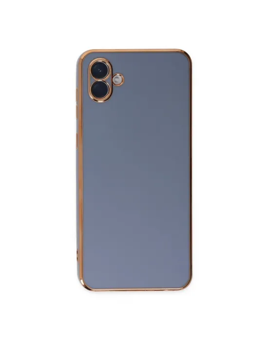 Samsung Galaxy A04 Kılıf Volet Silikon - Mavi