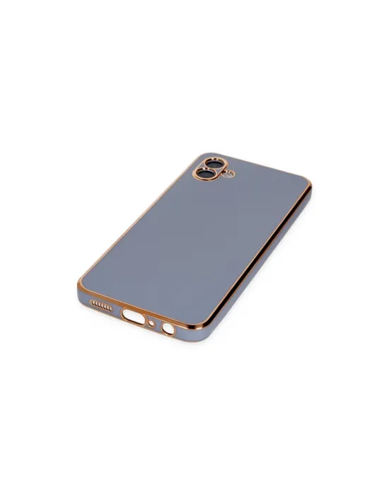 Samsung Galaxy A04 Kılıf Volet Silikon - Mavi
