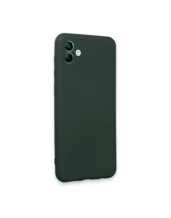 Samsung Galaxy A04e Kılıf First Silikon - Koyu Yeşil