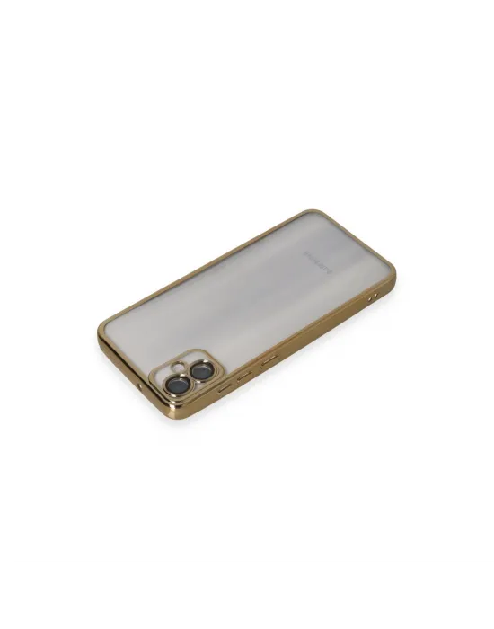 Samsung Galaxy A05 Kılıf Razer Lensli Silikon - Gold