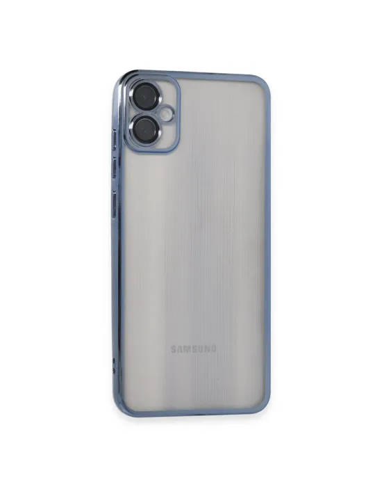 Samsung Galaxy A05 Kılıf Razer Lensli Silikon - Lacivert