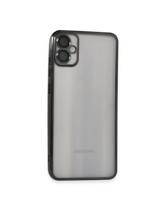 Samsung Galaxy A05 Kılıf Razer Lensli Silikon - Siyah