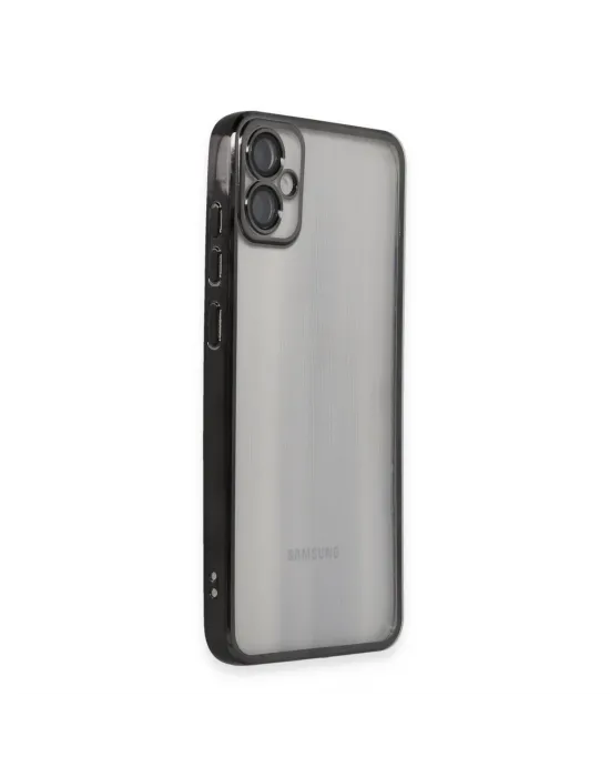 Samsung Galaxy A05 Kılıf Razer Lensli Silikon - Siyah