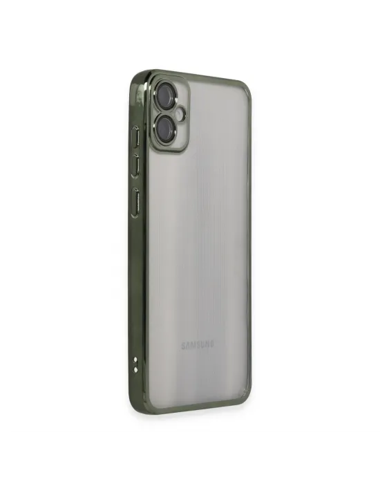 Samsung Galaxy A05 Kılıf Razer Lensli Silikon - Yeşil