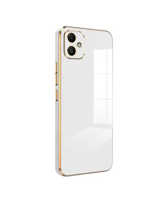 Samsung Galaxy A05 Kılıf Volet Silikon - Beyaz