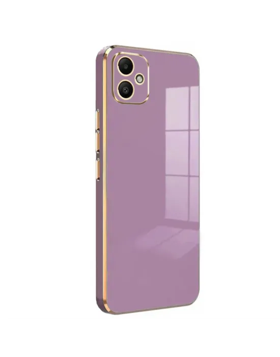 Samsung Galaxy A05 Kılıf Volet Silikon - Mor