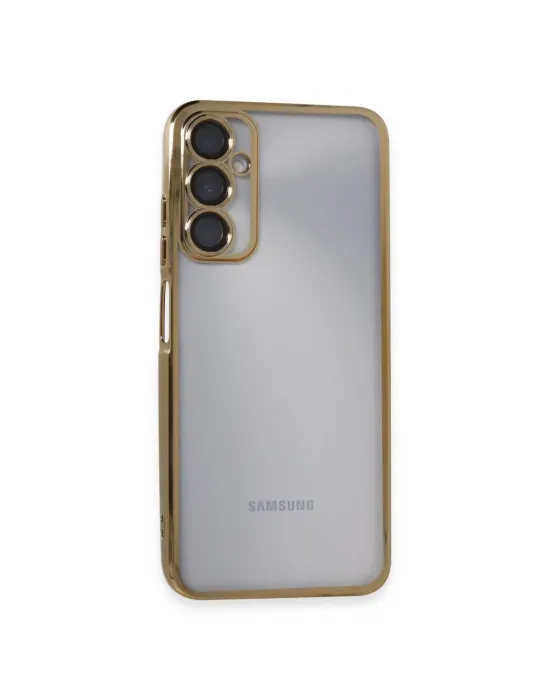 Samsung Galaxy A05s Kılıf Razer Lensli Silikon - Gold