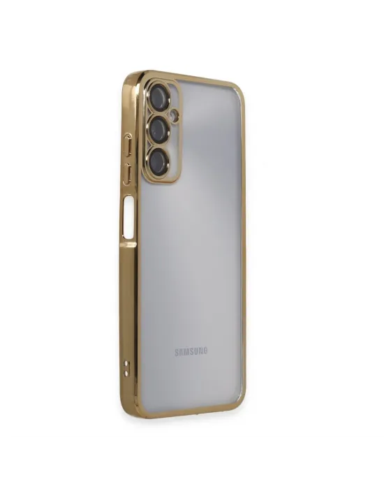 Samsung Galaxy A05s Kılıf Razer Lensli Silikon - Gold