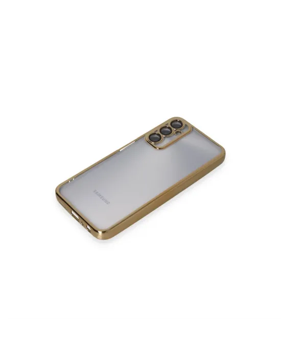 Samsung Galaxy A05s Kılıf Razer Lensli Silikon - Gold