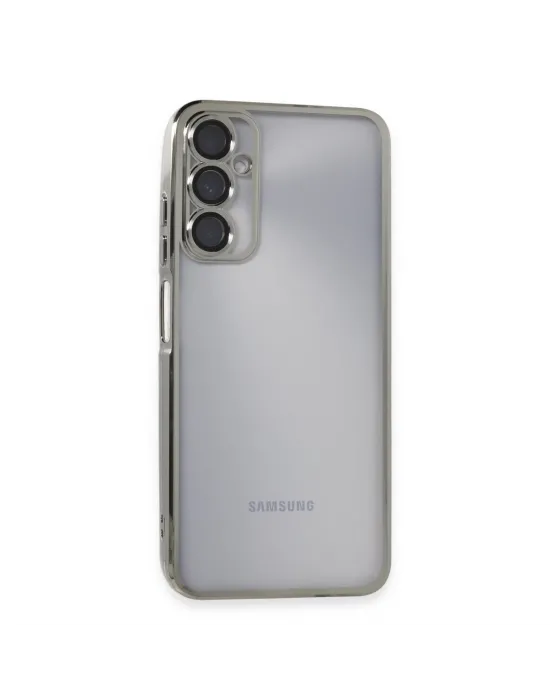 Samsung Galaxy A05s Kılıf Razer Lensli Silikon - Gümüş