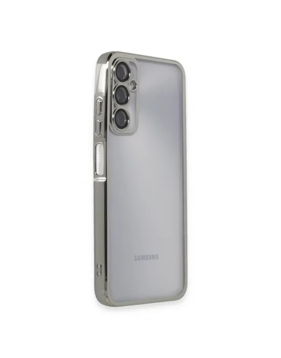 Samsung Galaxy A05s Kılıf Razer Lensli Silikon - Gümüş